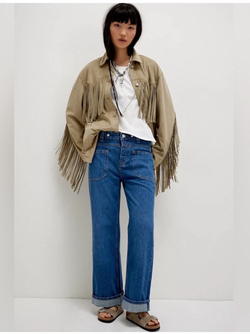 We The Free Straight Leg Jeans in Classic Blue